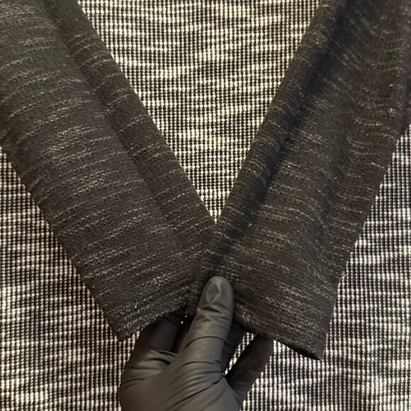 Merona Raglan Black Grey Tunic Sweater Women’s Extra Small - Picture 2 of 5